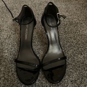Stuart Weitzman nudistsong ankle strap heel